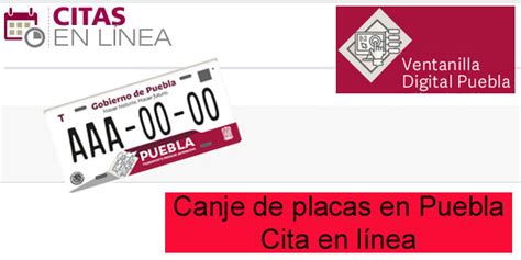 Cómo sacar cita para el canje de placas en Puebla